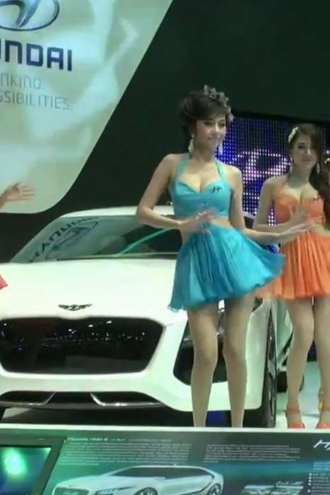 [车展美女视频]ID0231 车展视频-泰国车展超正低胸嫩模热舞秀身材太好啦