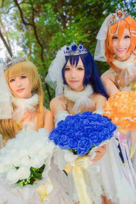 [国内Cosplay]ID0111 [CosPlay] 2015.09 No.211 爱是我们之间の秘密 婚纱觉醒ver.二年级组