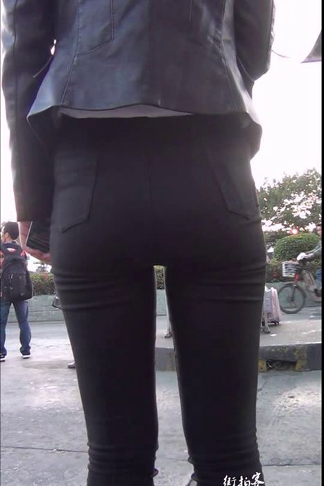 [街拍客视频]jx0620 极品紧身裤翘臀漂亮美眉